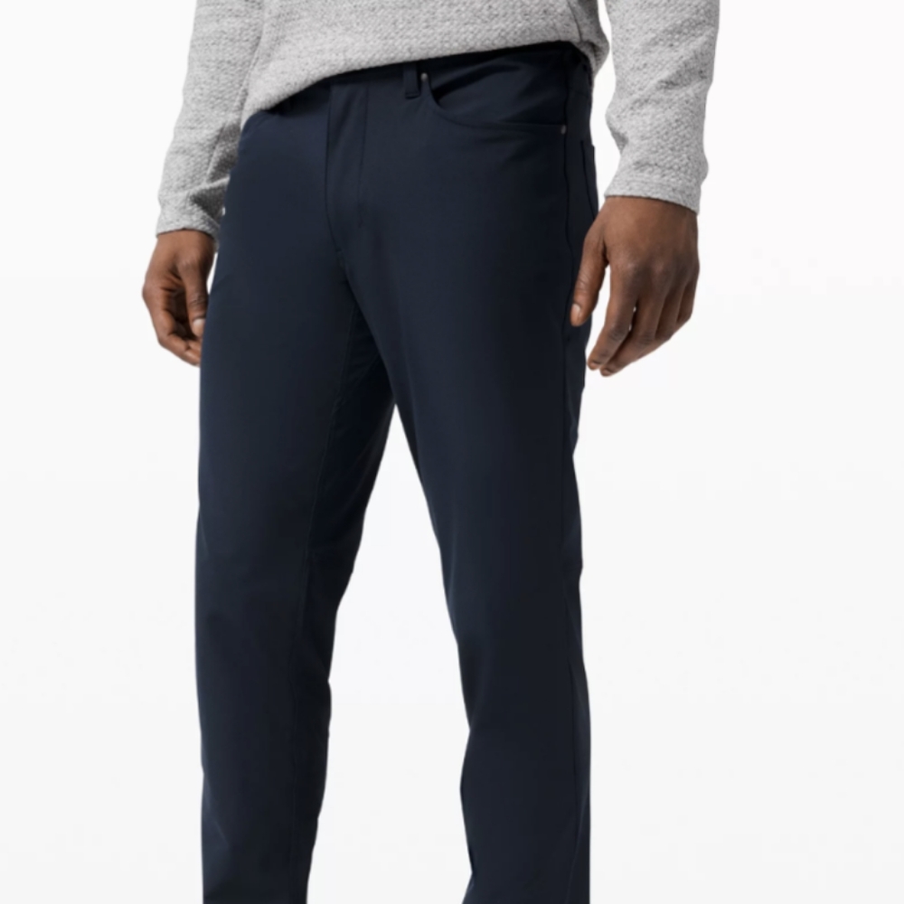 Navy ABC Lululemon Trouser